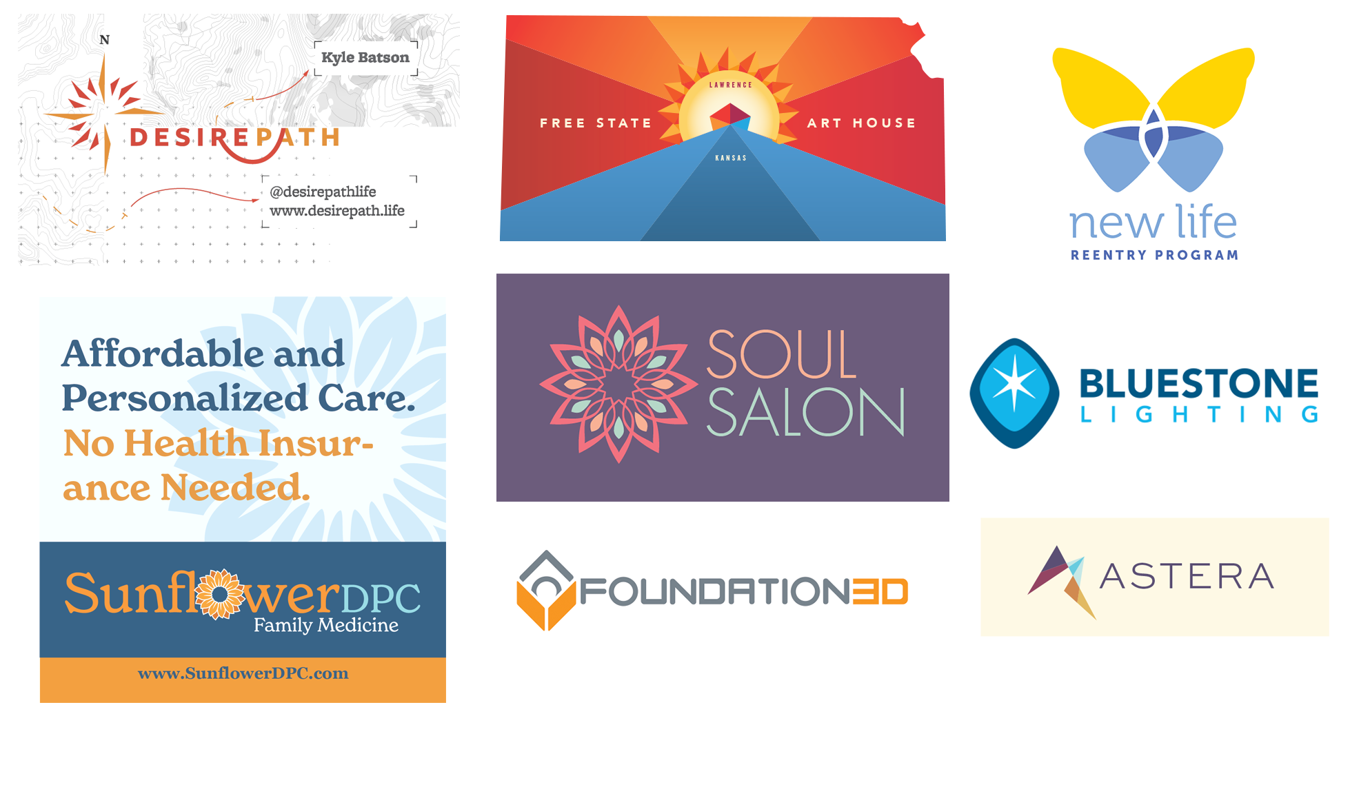 Various logo designs